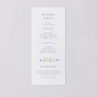 Cottage Wildflowers Wedding Programs Maritime Signature