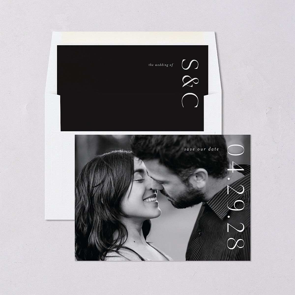 Timeless Elegance Save The Date Cards — view 4