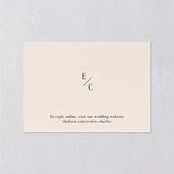 Whimsical Hand Drawn Bow Wedding Response Cards Linen Signature Standard