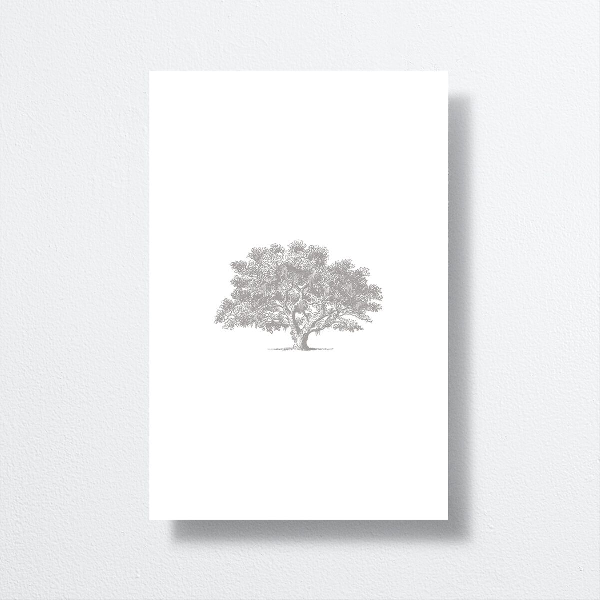 Southern Oak Tree Table Numbers Pure White Signature