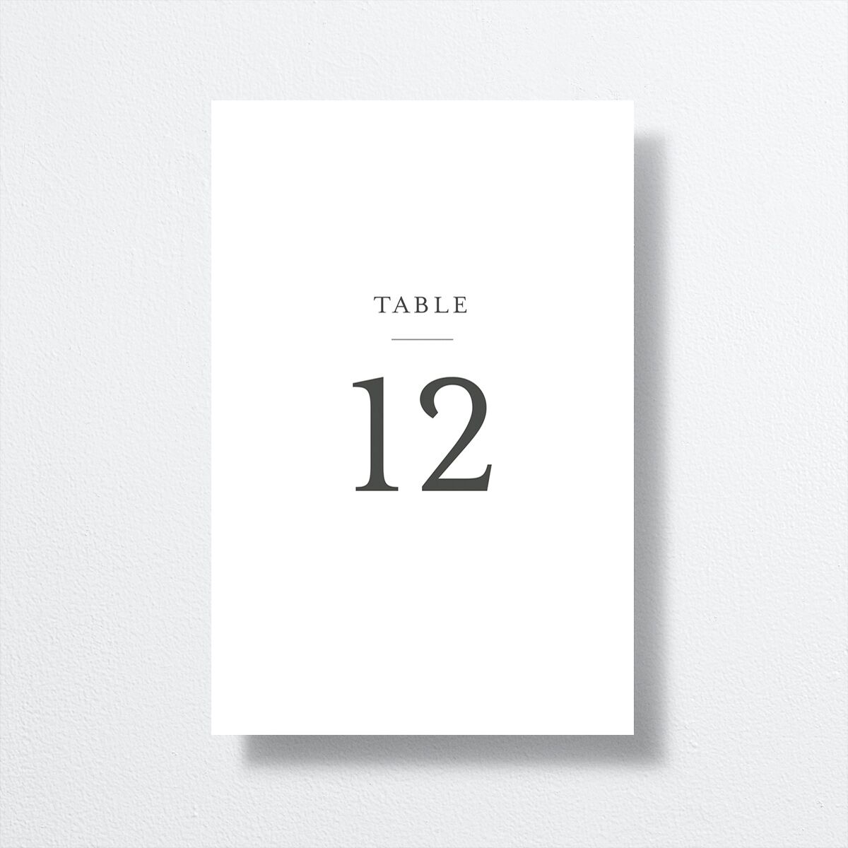 Southern Oak Tree Table Numbers Pure White Signature