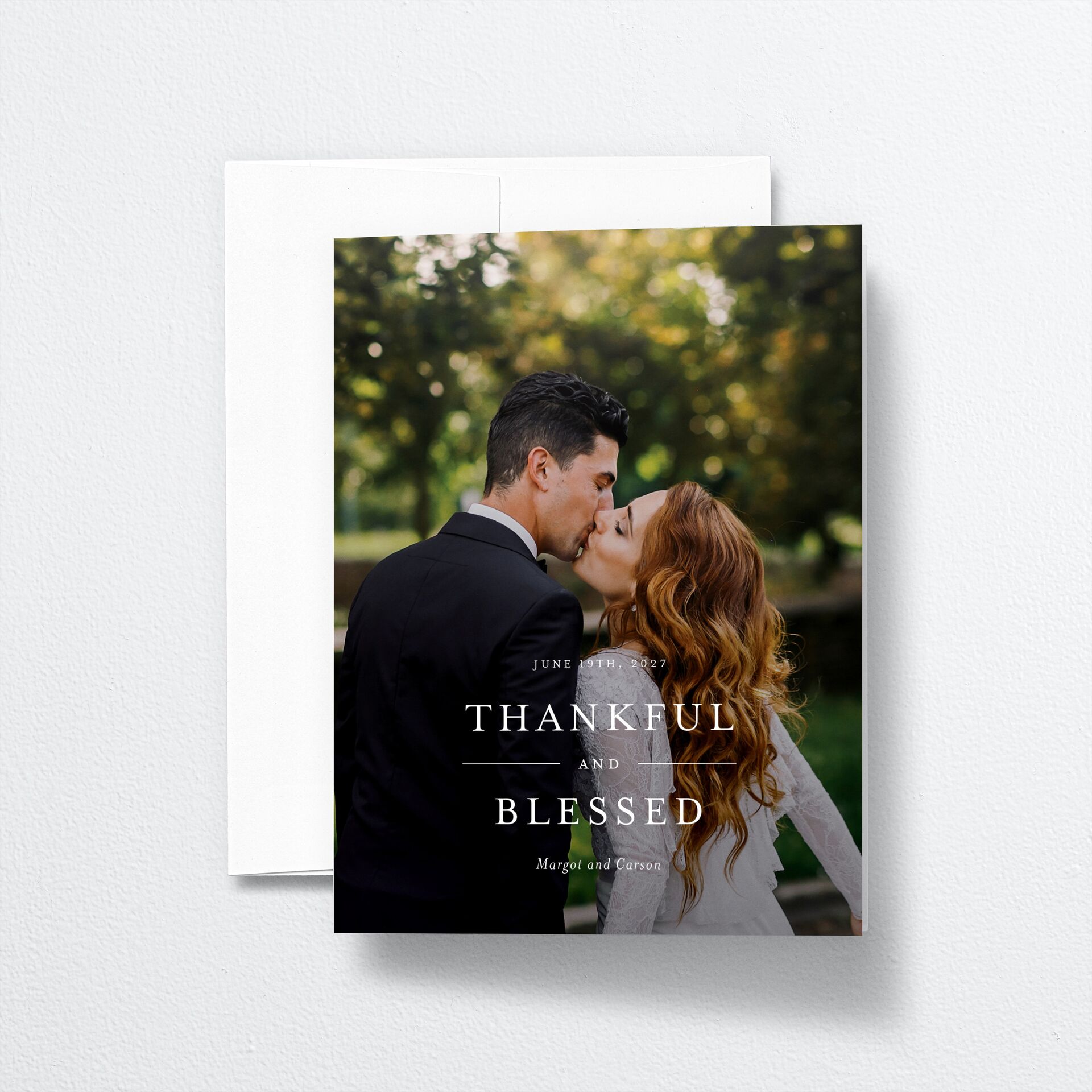 Southern Oak Tree Thank You Cards — view 1