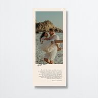 Vintage Film Wedding Programs Sand Signature