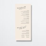 Vintage Film Wedding Programs Sand Signature