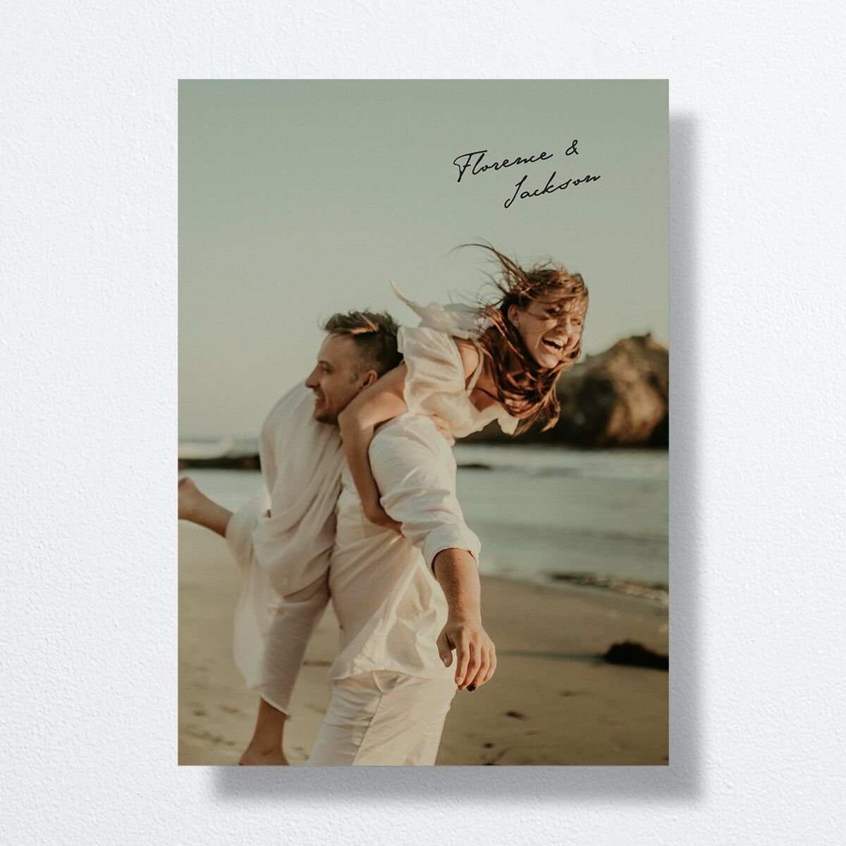 Vintage Film Wedding Invitations Sand Signature No Standard