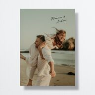 Vintage Film Wedding Invitations Sand Signature No Standard