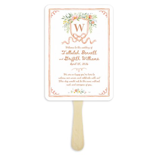 Countryside Crest Fan Programs Raw Sienna Signature Rounded