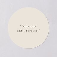 Soft Pampas Botanical Engagement Party Stickers Sepia Circle