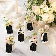 Painted Minimal Favor Gift Tags Midnight Signature