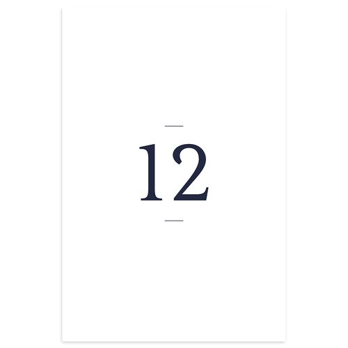 Palm Tree Icon Table Numbers Moody Blue Signature