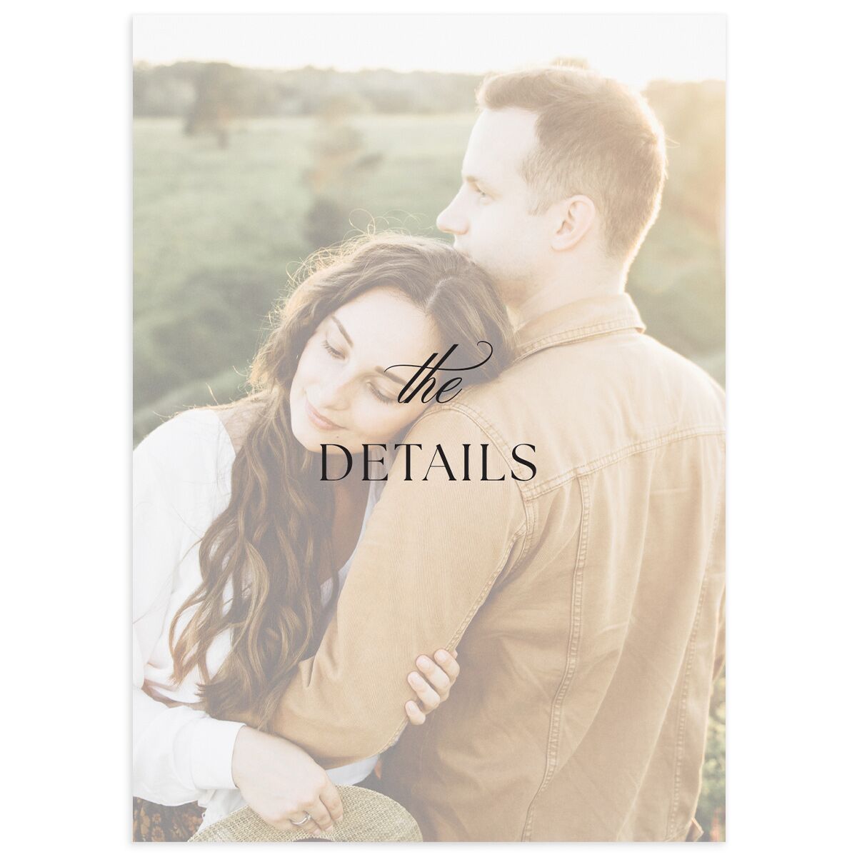 Classic Picture Wedding Enclosure Cards