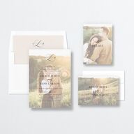 Classic Picture Wedding Invitations Pure White Signature No Standard