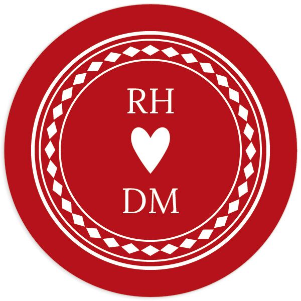 Las Vegas Playing Card Wedding Stickers