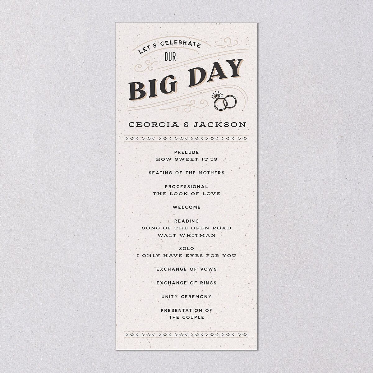 Western I Do BBQ Wedding Programs — view 6