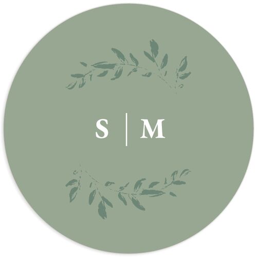 Dainty Frame Wedding Stickers Thyme Sticker