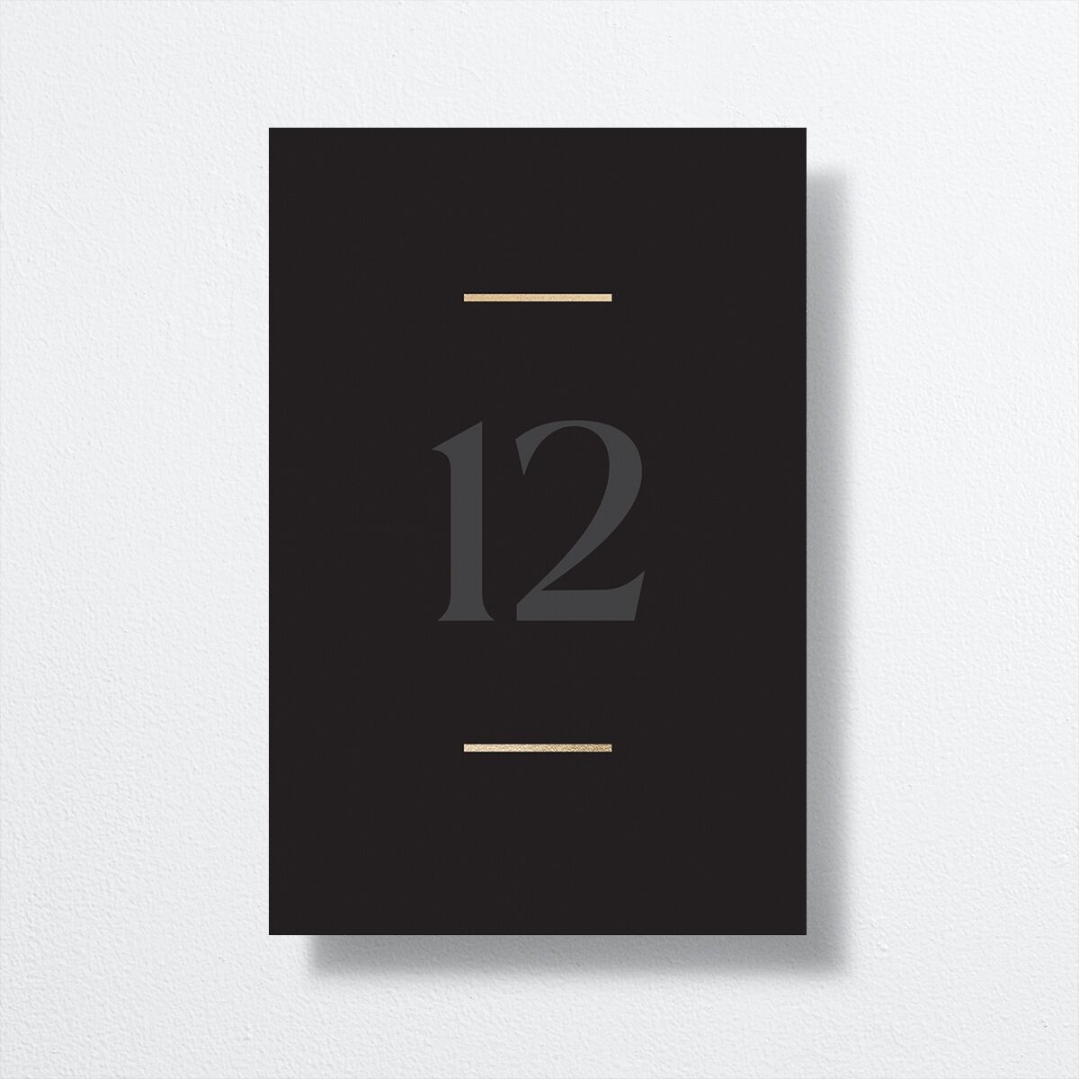 Gilded Bold Table Numbers Gold Licorice Signature
