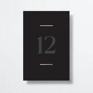 Gilded Bold Table Numbers Gold Licorice Signature