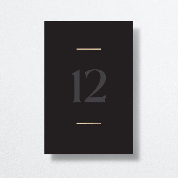Gilded Bold Table Numbers Gold Licorice Signature
