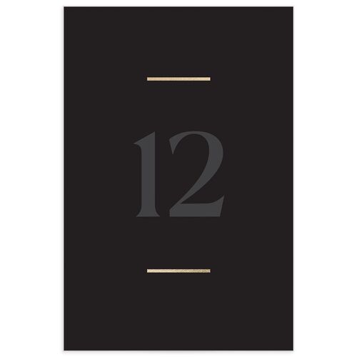 Gilded Bold Table Numbers Gold Licorice Signature