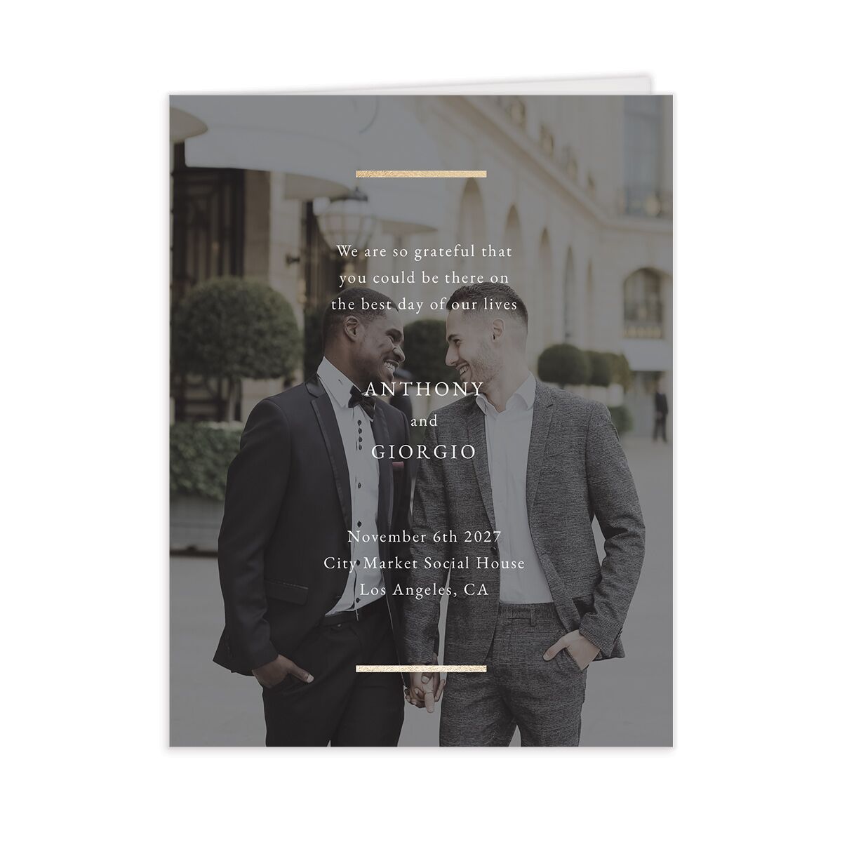 Gilded Bold Thank You Cards