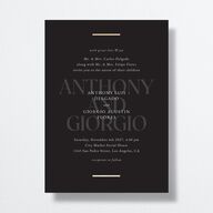 Gilded Bold Wedding Invitations Gold Licorice Signature No