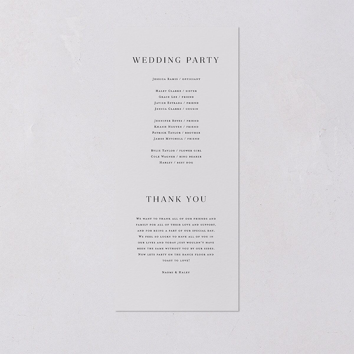 Elegant Monogram Wedding Programs Pure White Signature