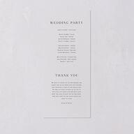 Elegant Monogram Wedding Programs Pure White Signature