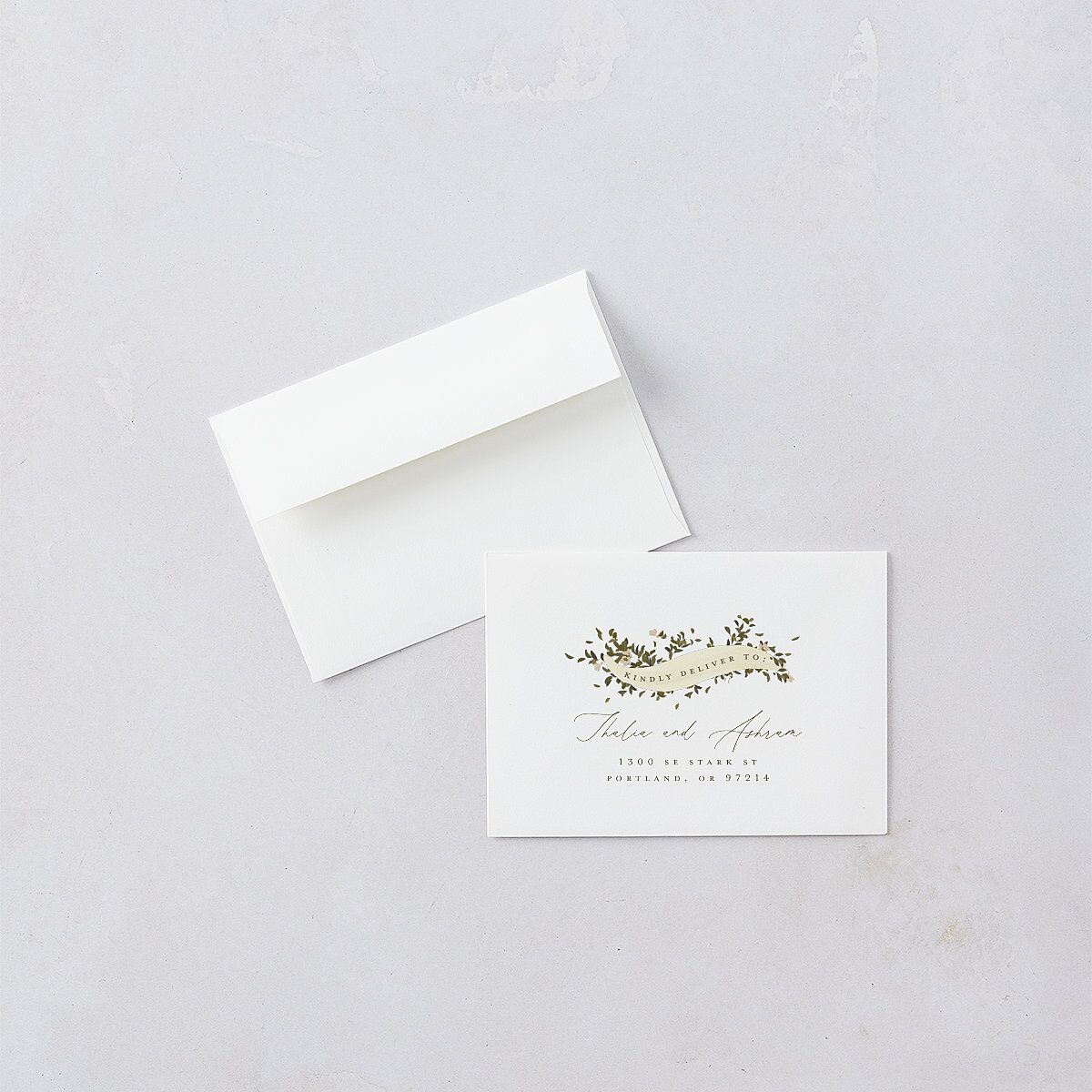 Graceful Chuppah Wedding Response Cards Pure White Signature Standard