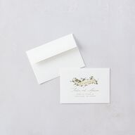 Graceful Chuppah Wedding Response Cards Pure White Signature Standard