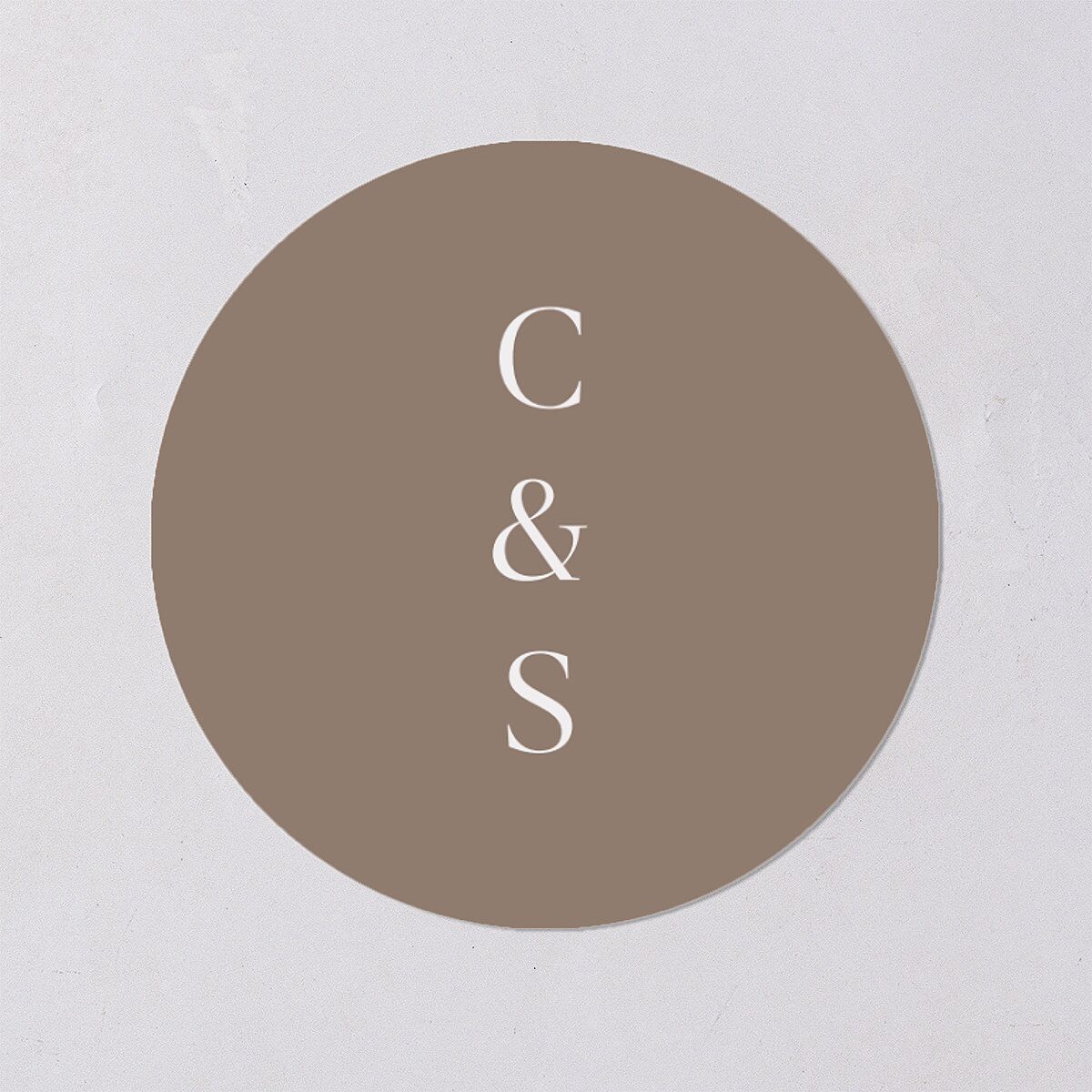 Floral Opulence Wedding Stickers Pure White Circle