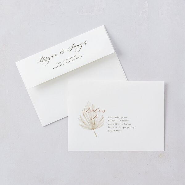 Western Floral Rehearsal Dinner Invitations Terracotta Signature Blank