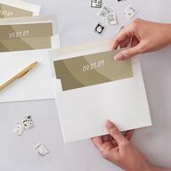 Color Pop Retro Photo Envelope Liners Sand Standard