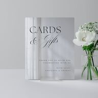 Classic Capture Mirrored Acrylic Favor Tabletop Sign X-small Midnight Mirrored Acrylic XS Tabletop Favor Standard