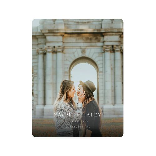 Elegant Monogram Save The Date Magnets Merlot Magnet Paper