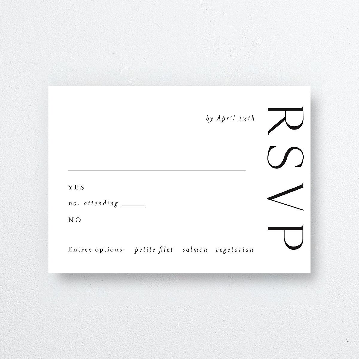 Timeless Elegance Wedding Response Cards — view 1