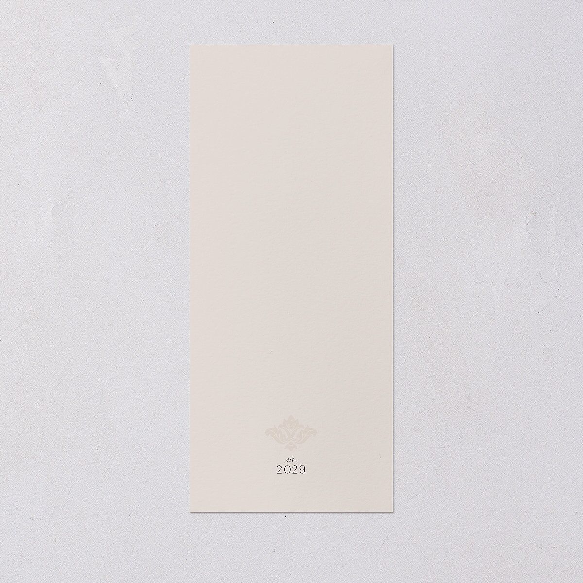 Elegant Damask Menus Silver Champagne Signature