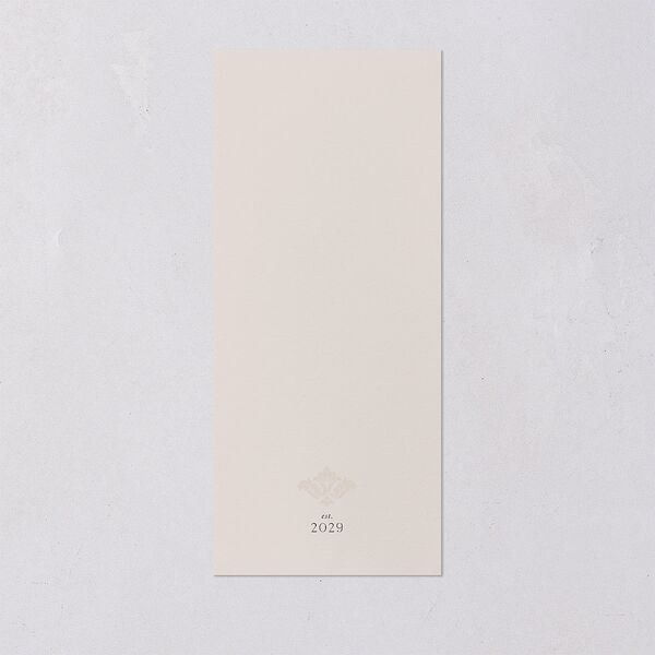 Elegant Damask Menus Silver Champagne Signature