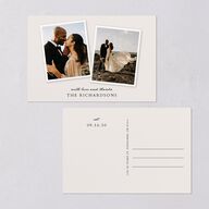 Captured Memories Photo Thank You Postcards Linen