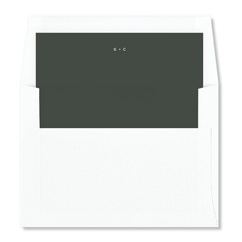 Written Names Envelope Liners Hunter Green Standard