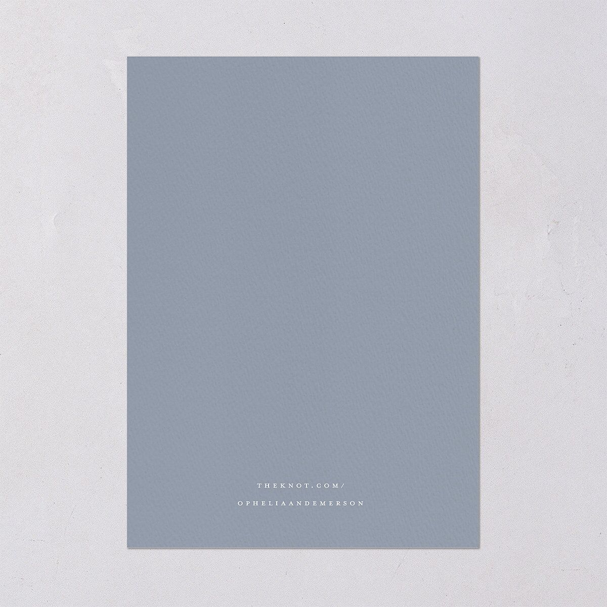 Mountain Wildflowers Wedding Invitations Dusty Blue Signature Blank No Standard