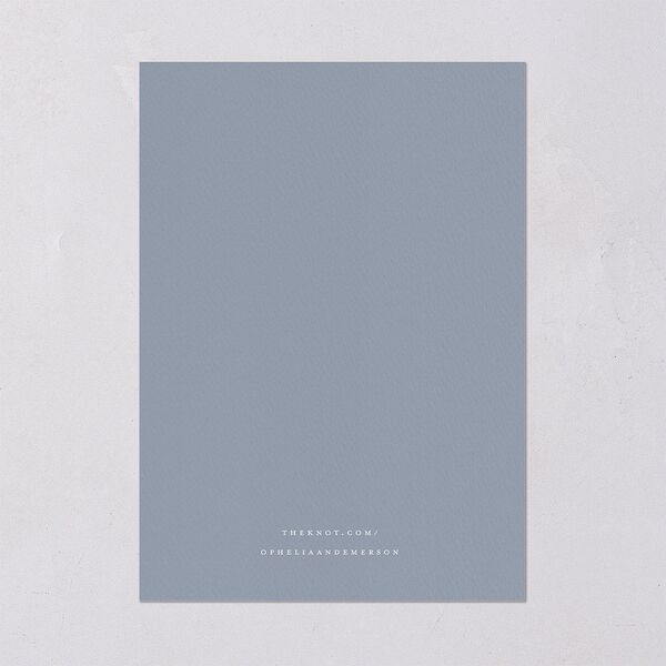 Mountain Wildflowers Wedding Invitations Dusty Blue Signature Blank No Standard