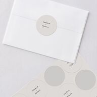 Modern Gallery Wedding Stickers Pure White Sticker