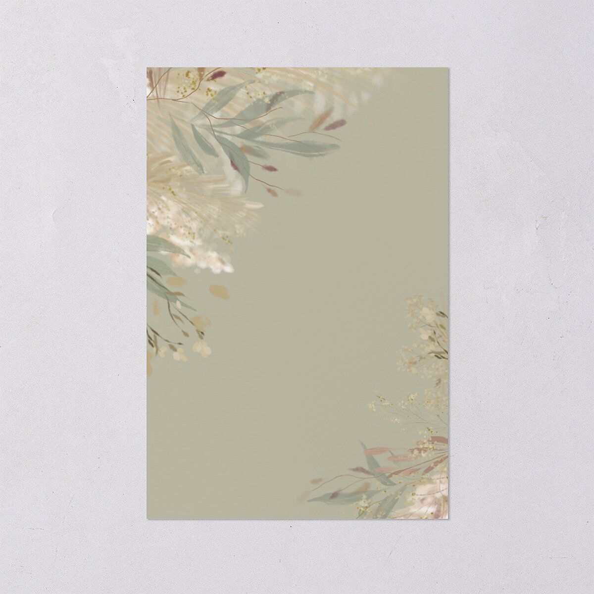 Ethereal Pampas Table Numbers Gold Thyme Signature