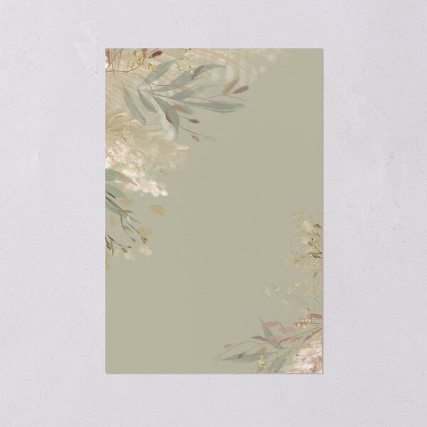 Ethereal Pampas Table Numbers Gold Thyme Signature