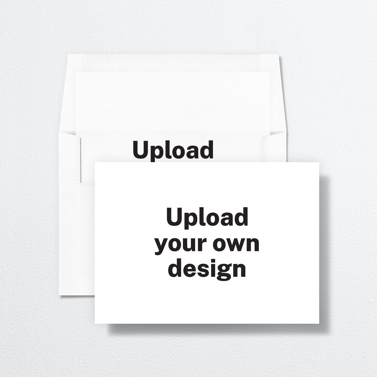 Upload Your Own Design Landscape Save the Date Cards Pure White Signature smooth No Standard