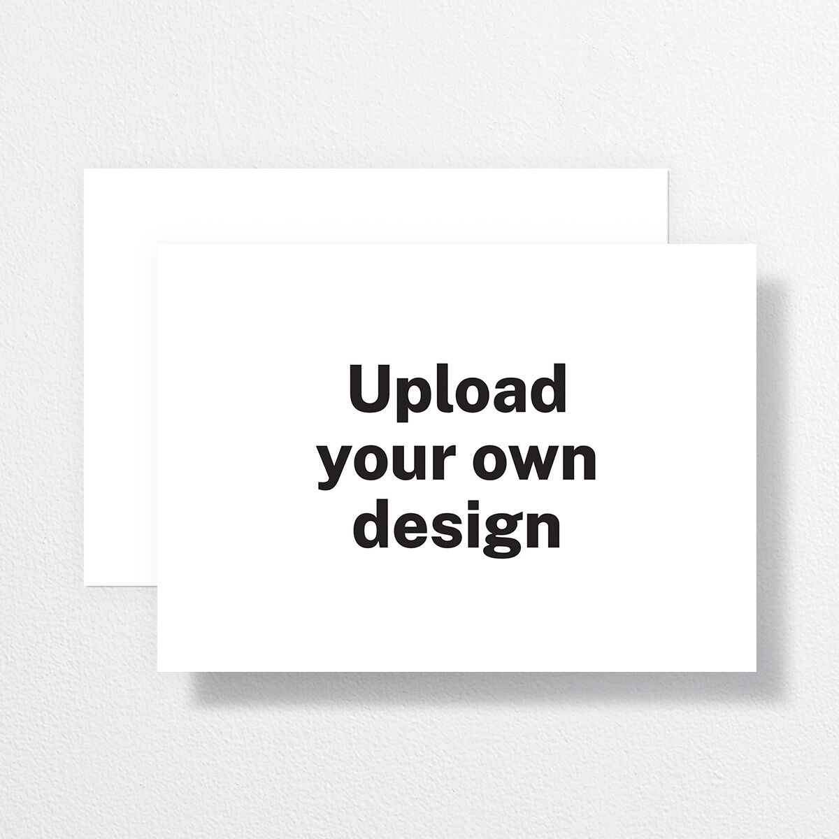 Upload Your Own Design Landscape Save the Date Cards Pure White Signature smooth No Standard