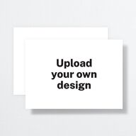 Upload Your Own Design Landscape Save the Date Cards Pure White Signature smooth No Standard