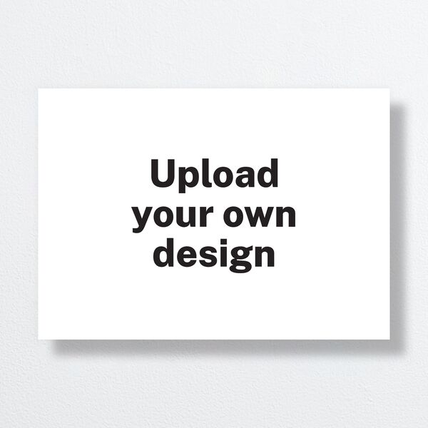 Upload Your Own Design Landscape Save the Date Cards Pure White Signature smooth No Standard