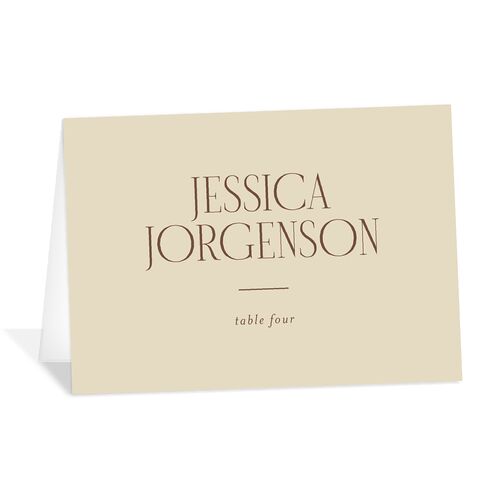 Cosmopolitan Place Cards Sepia Signature