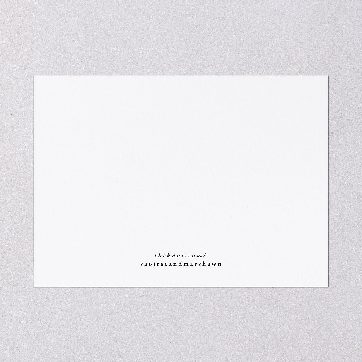 Dainty Frame Save the Date Cards Pure White Signature smooth Blank No Standard